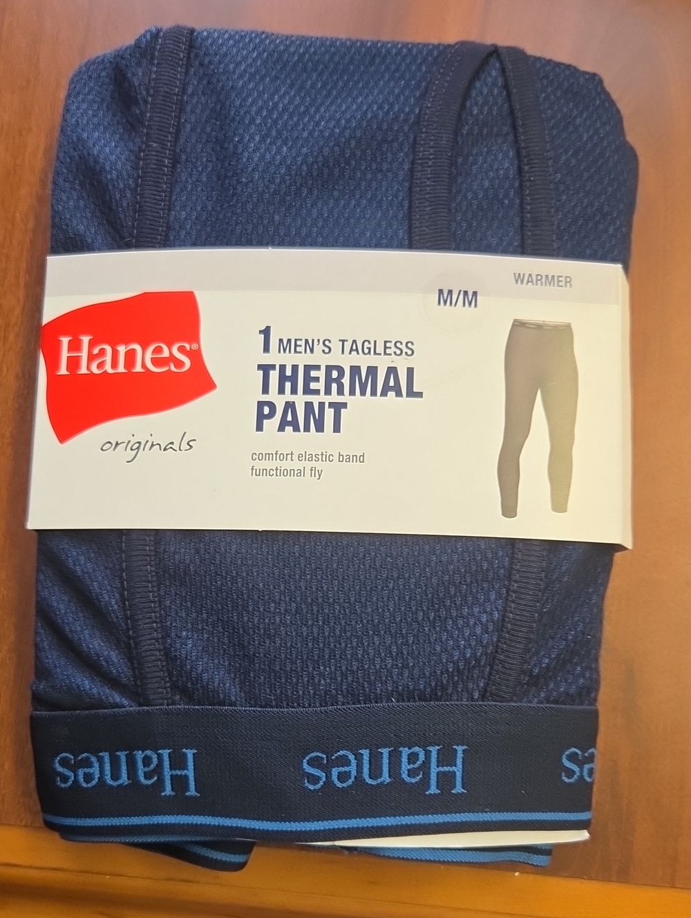Hanes Men's Tagless Thermal Pant‎ - Navy